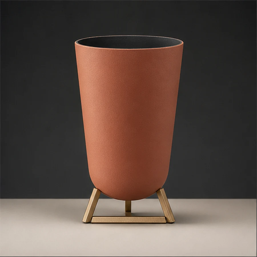 Vaso Mid-Century — Terracota